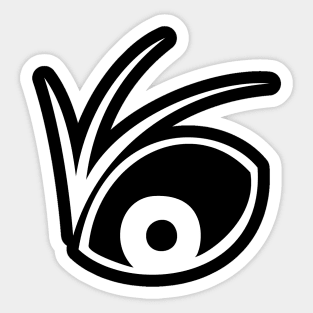 A Series of Unfortunate Events Eye (White) Sticker